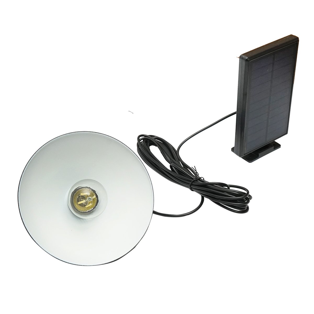 Lampa solara LED 2W cu panou solar 1.5W/5.5V, baterie 3.7V/1.2 Ah si abajur IP54 Breckner Germany